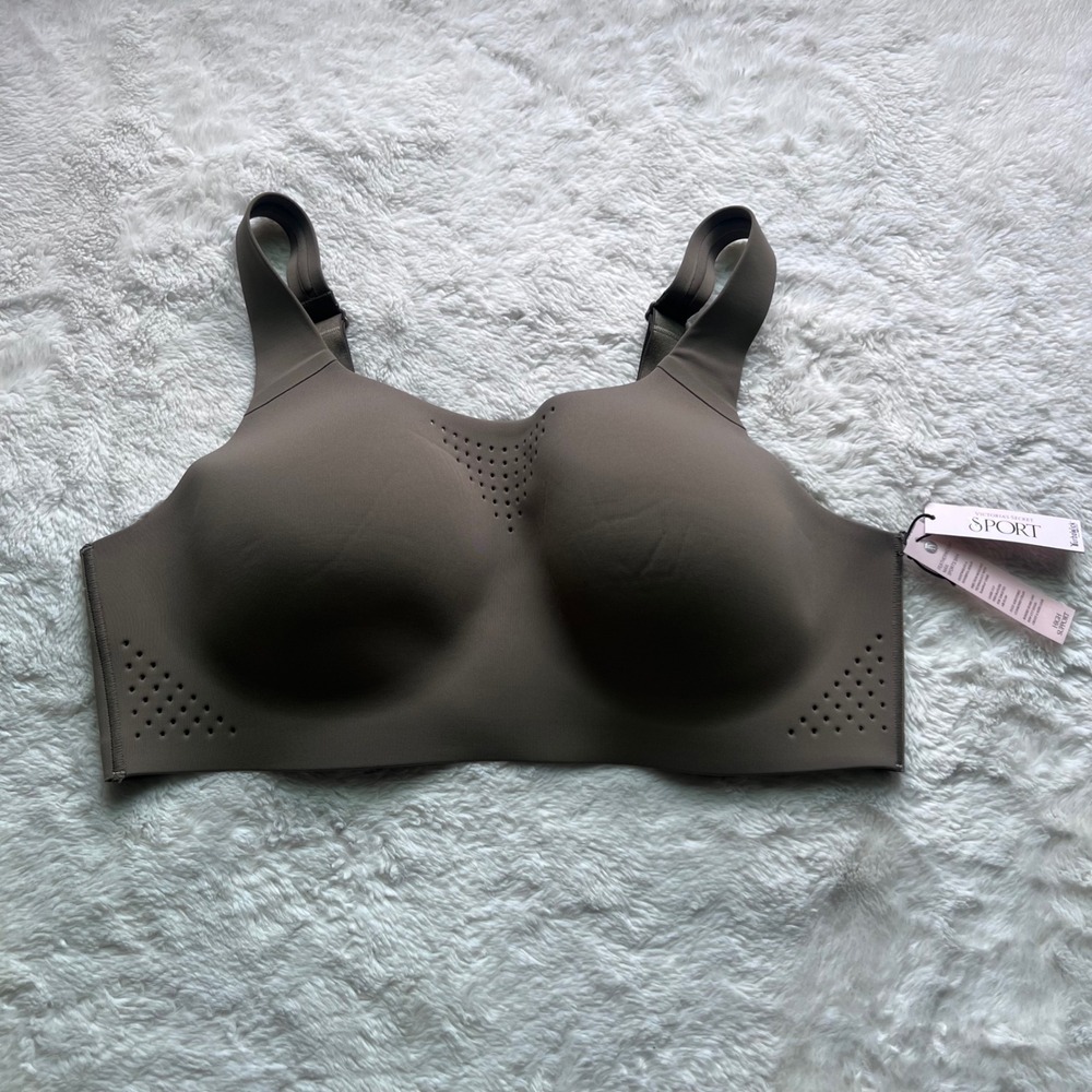 Victoria Secret Sport Featherweight Max Sports Bra 38C Olive Green High Support
